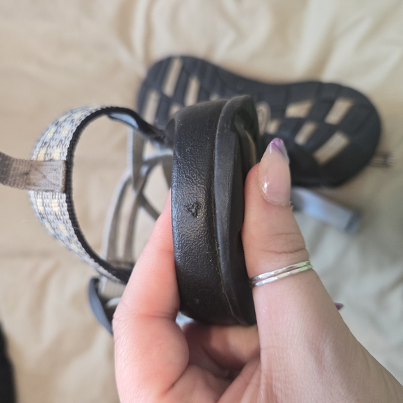 Chaco Sandals with Black, Blue and White Straps - Picture 5 of 5